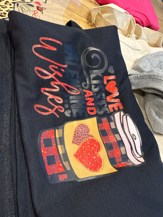 Love kisses and Valentine wishes