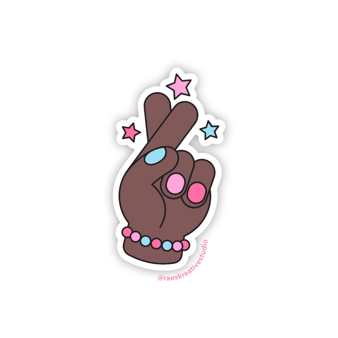 "Fingers Crossed - I Got This" Sticker