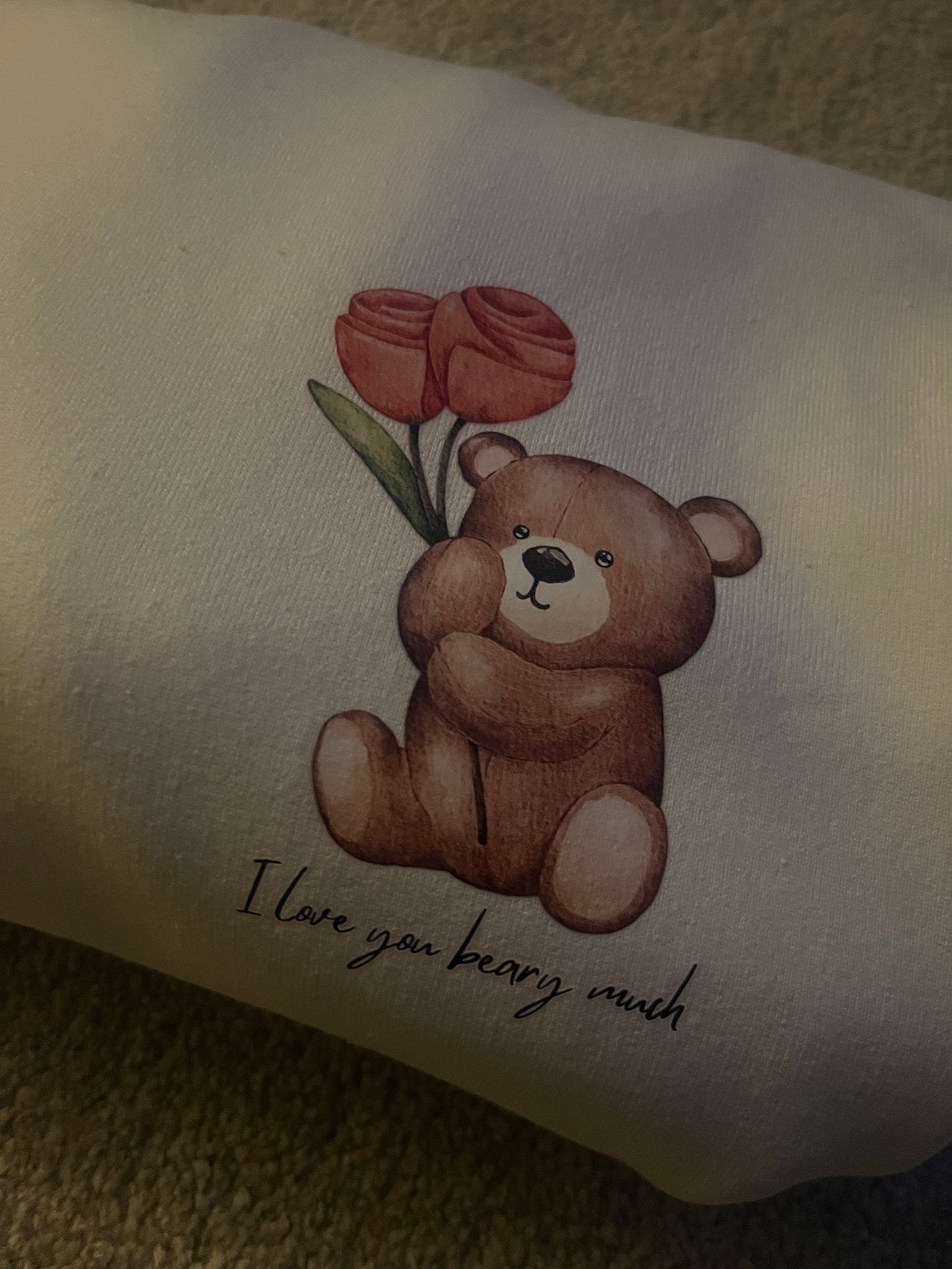 I Love You Beary Much Cozy Crewneck