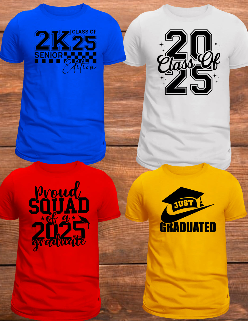 Senior Class of 2025 Screen Print Transfer Designs